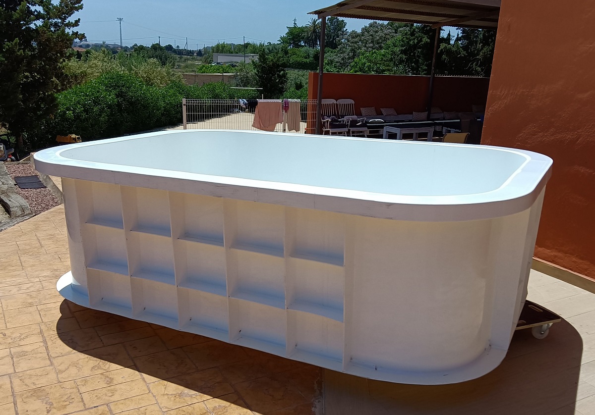 Mini piscina elevadas